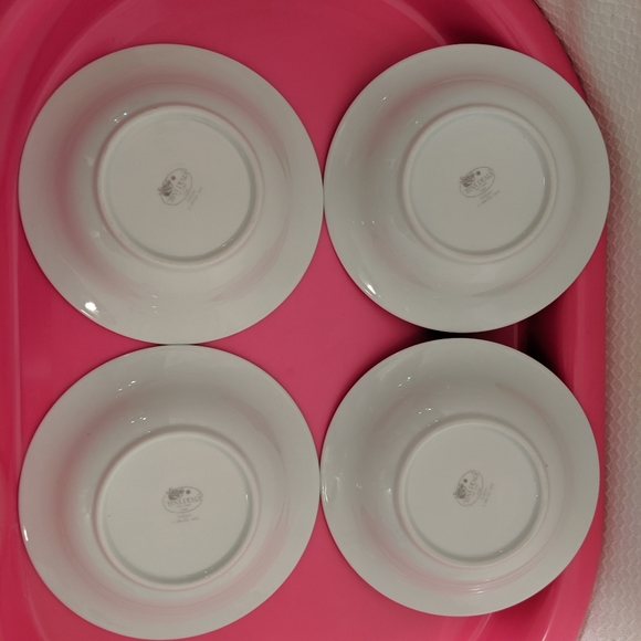 4 China Pearl 'Solitaire' Bowls 6 1/2" - Picture 2 of 6